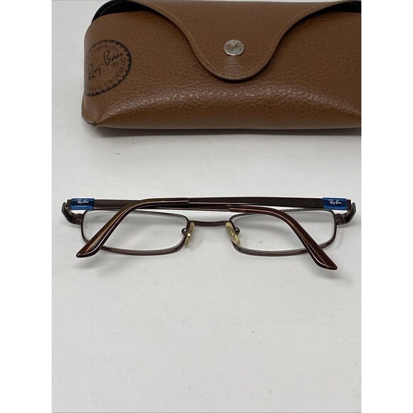 Ray-Ban Eyeglasses Frame RB 6076 2511 Brown Metal Full Rim 49-19 135 FRAMES ONLY - Picture 4 of 6